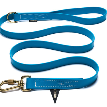 Water Resistant Standard 5ft Leash, Blue | Found My Animal
