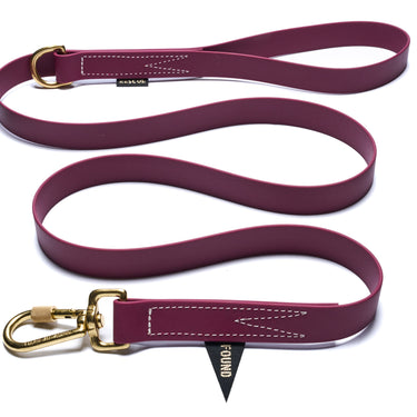 Water Resistant Standard 5ft Leash, Berry | Found My Animal