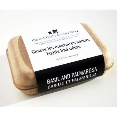 Basil and Palmarosa Organic Dog Shampoo Bar
