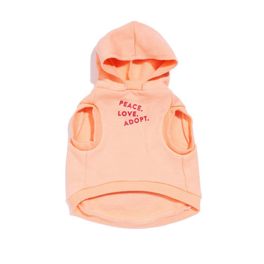 Big Full Heart Animal Hoodie, Coral + PeachBig Full Heart Animal HoodiesFound My AnimalXS