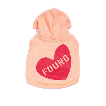 Big Full Heart Animal Hoodie, Coral + PeachBig Full Heart Animal HoodiesFound My AnimalXS