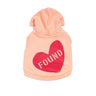 Big Full Heart Animal Hoodie, Coral + PeachBig Full Heart Animal HoodiesFound My AnimalXS