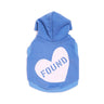 Big Full Heart Animal Hoodie, Periwinkle + Light PinkBig Full Heart Animal HoodiesFound My AnimalXS