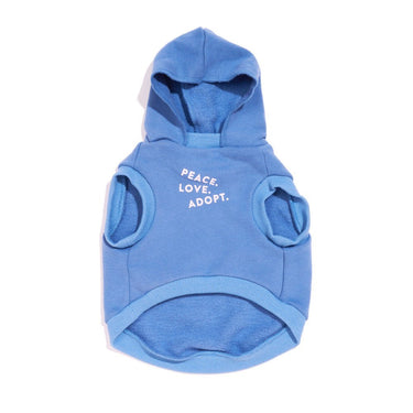 Big Full Heart Animal Hoodie, Periwinkle + Light PinkBig Full Heart Animal HoodiesFound My AnimalXS