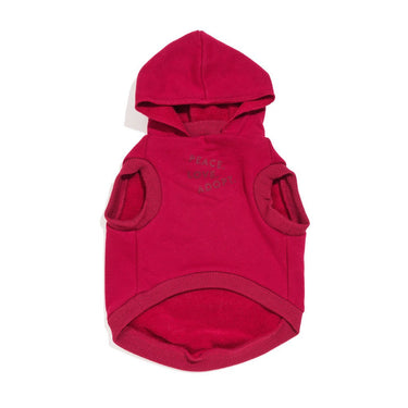 Big Full Heart Animal Hoodie, Tomato + BurgundyBig Full Heart Animal HoodiesFound My AnimalXS