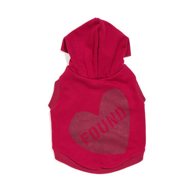 Big Full Heart Animal Hoodie, Tomato + BurgundyBig Full Heart Animal HoodiesFound My AnimalXS