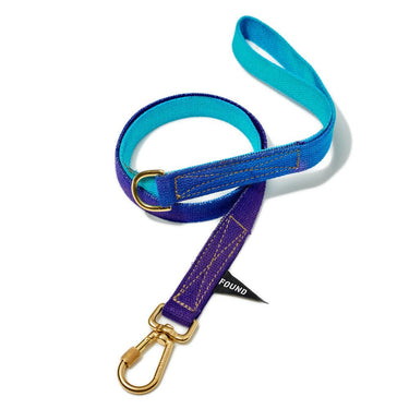 Egg Blue To Violet Cotton Dog Leash, StandardStandard 5ft LeadsFound My AnimalM