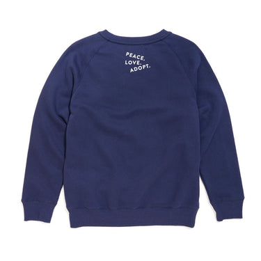 Found My Animal Big Full Heart Sweatshirt, Navy + IceBig Full Heart SweatshirtsFound My AnimalXS