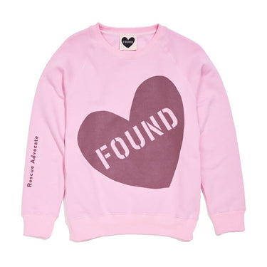 Found My Animal Big Full Heart Sweatshirt, Pink + MauveBig Full Heart SweatshirtsFound My AnimalXS