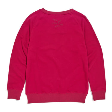 Found My Animal Big Full Heart Sweatshirt, Tomato + BurgundyBig Full Heart SweatshirtsFound My AnimalXS