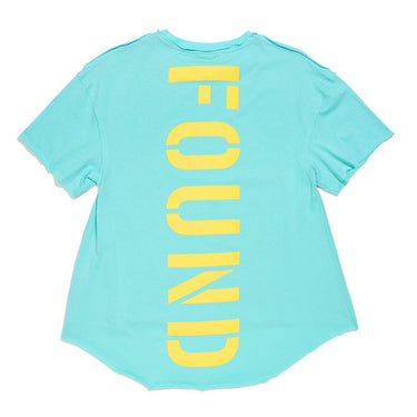 Found My Animal Big Full Heart T-Shirt, Aqua + CitronBig Full Heart T-ShirtsFound My AnimalXS