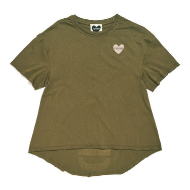 Found My Animal Big Full Heart T-Shirt, Army + BlushBig Full Heart T-ShirtsFound My AnimalXS