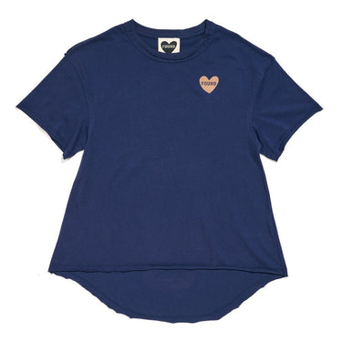 Found My Animal Big Full Heart T-Shirt, Navy Blue + PuttyBig Full Heart T-ShirtsFound My AnimalXS