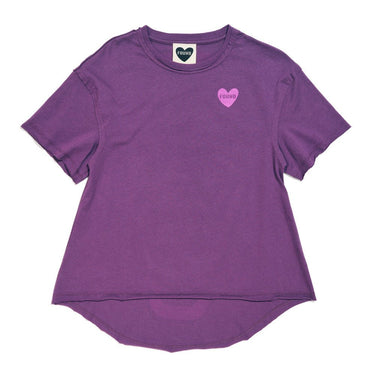 Found My Animal Big Full Heart T-Shirt, Purple + TulipBig Full Heart T-ShirtsFound My AnimalXS