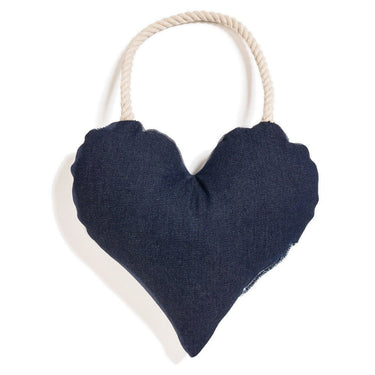 Found My Animal Heart Rope Denim Dog ToyToysFound My AnimalS