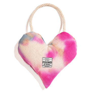 Found My Animal Heart Rope Tie Dye Dog ToyToysFound My AnimalS