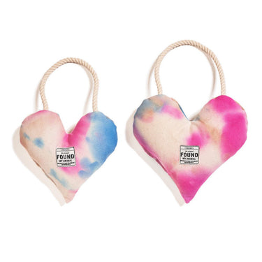 Found My Animal Heart Rope Tie Dye Dog ToyToysFound My AnimalS