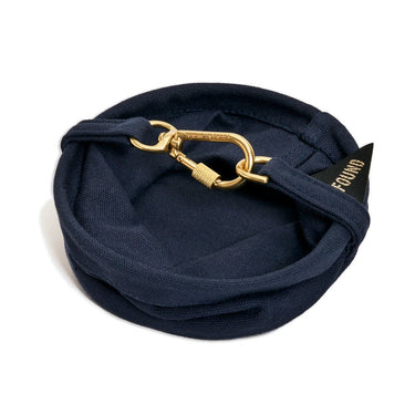 Found My Animal Midnight Cotton Canvas Collapsible Dog Water BowlDog BowlsFound My Animal