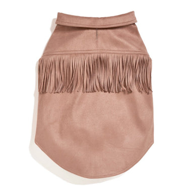 Found My Animal Tan Faux Leather Fringe Dog JacketPuffers, Hoodies, CoatsFound My AnimalXS