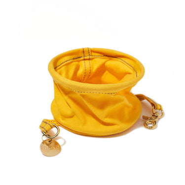 Henri Yellow Canvas Collapsible Water BowlDog BowlsFound My Animal