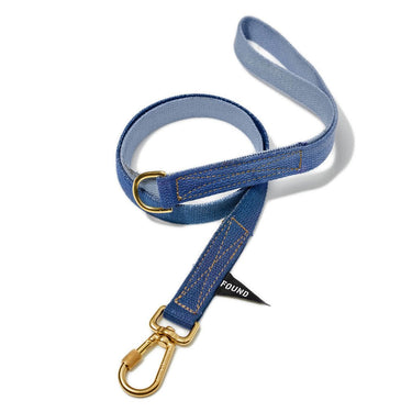 Ice Blue To Dark Blue Cotton Dog Leash, StandardStandard 5ft LeadsFound My AnimalS