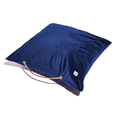 Navy Washable Velvet Dog BedDog BedsFound My AnimalM