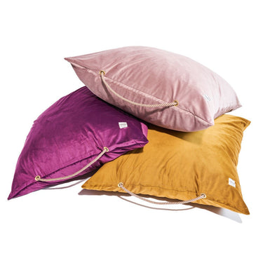 Purple Washable Velvet Dog BedDog BedsFound My AnimalM